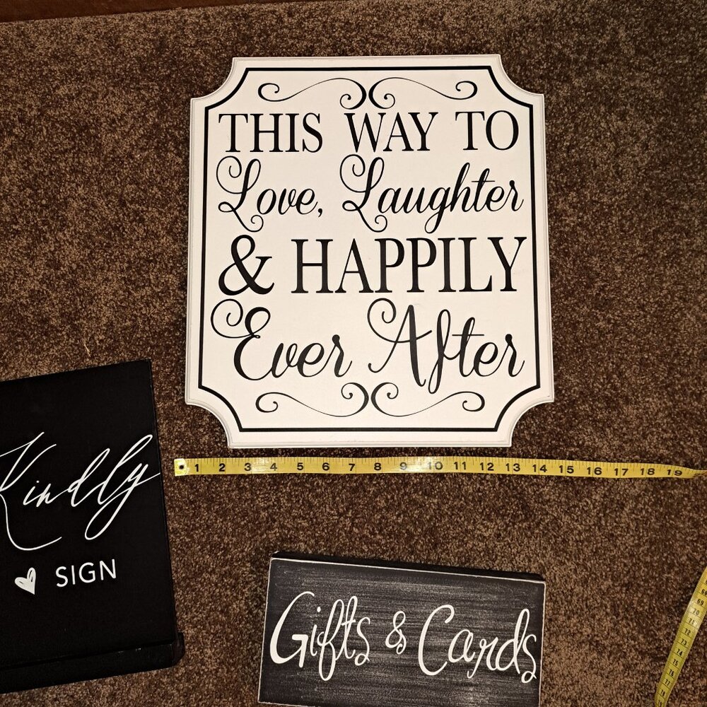 Hobby Lobby Bundle of Wedding,Card And Guest Book Signs - Picture 6 of 12